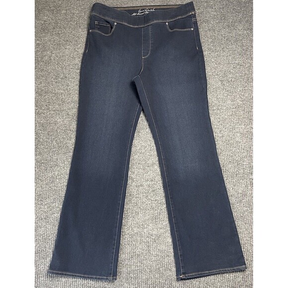 Gloria Vanderbilt Avery Size 14 Pull On All Around Slimming Bootcut Jean Pants - Picture 2 of 11